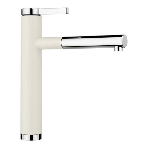 BLANCO LINEE-S kihúzható fejes csaptelep, törtfehér/króm, SILGRANIT-Look, HD