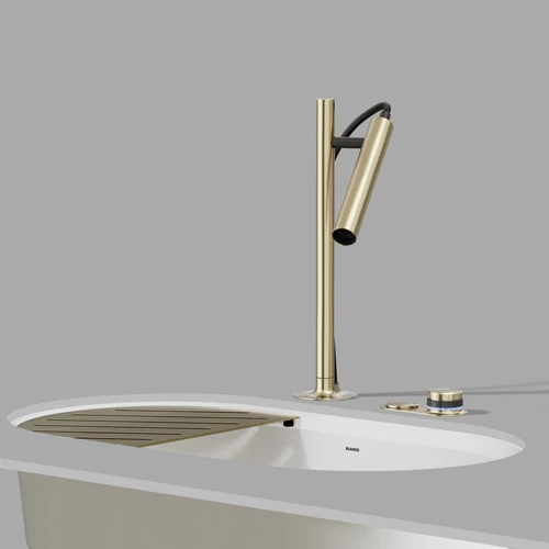 BLANCO LUNEOO-S kihúzható fejes csaptelep satin platinum, HD