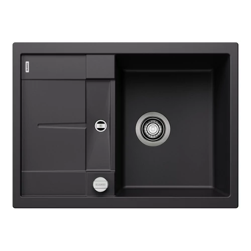 BLANCO METRA 45 S Compact SILGRANIT mosogató, fekete, lefolyó-távműködtetővel