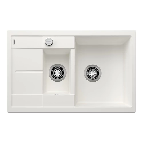 BLANCO METRA 6 S Compact SILGRANIT mosogató, fehér, lefolyó-távműködtetővel