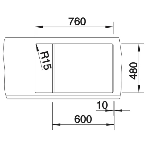 BLANCO METRA 6 S Compact SILGRANIT mosogató, fehér, lefolyó-távműködtetővel