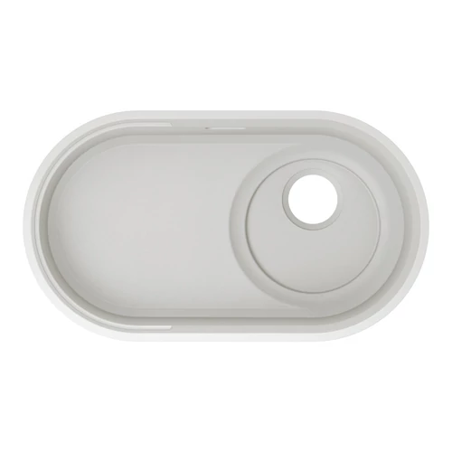 BLANCO OOVALON 700-IF VELGRANIT mosogató, cloud white, lefolyó nélkül
