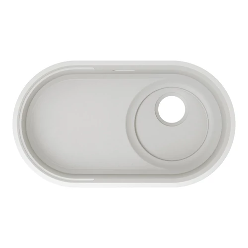 BLANCO OOVALON 700-U VELGRANIT mosogató, cloud white, lefolyó nélkül