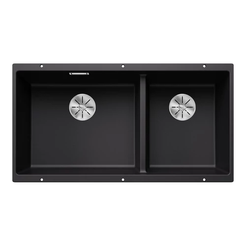 BLANCO SUBLINE 480/320-U SILGRANIT mosogató, balos, fekete