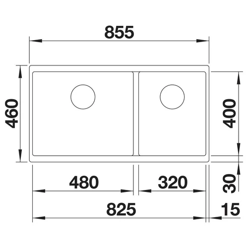 BLANCO SUBLINE 480/320-U SILGRANIT mosogató, balos, kávé