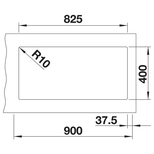 BLANCO SUBLINE 480/320-U SILGRANIT mosogató, balos, tartufo