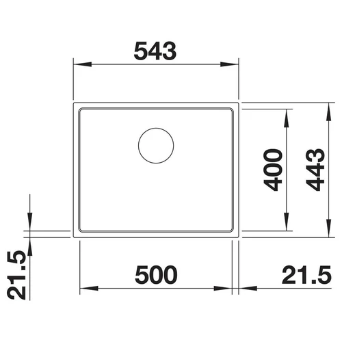 BLANCO SUBLINE 500-IF SteelFrame SILGRANIT mosogató, fehér