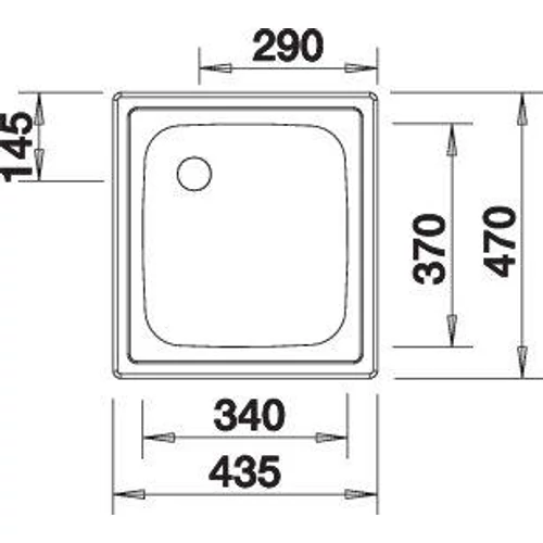 BLANCO TOP EE 4X4 mosogatótálca (202458 mos+222458 lef)