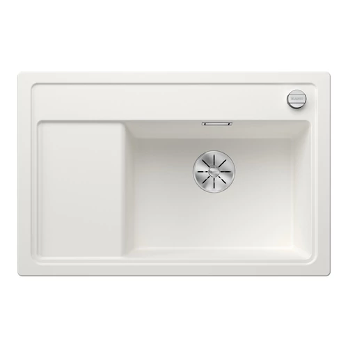 BLANCO ZENAR XL 6 S Compact SILGRANIT mosogató, jobbos, fehér, lefolyó-távműködtetővel