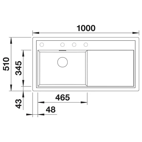 BLANCO ZENAR XL 6 S SILGRANIT mosogató, balos, fehér, lefolyó-távműködtetővel