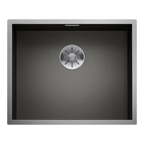BLANCO ZEROX 500-U Dark Steel rozsdamentes acél mosogató