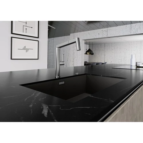 BLANCO ZEROX 700-U Dark Steel rozsdamentes acél mosogató