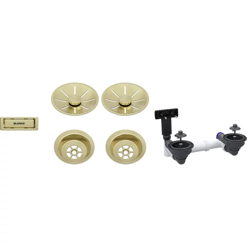 BLANCO lefolyó szett 2x3,5 InFino satin gold