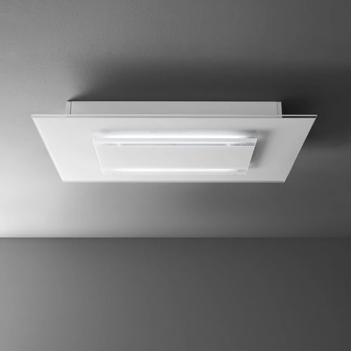 Falmec AURA 120 cm mennyezeti páraelszívó, fehér üveg