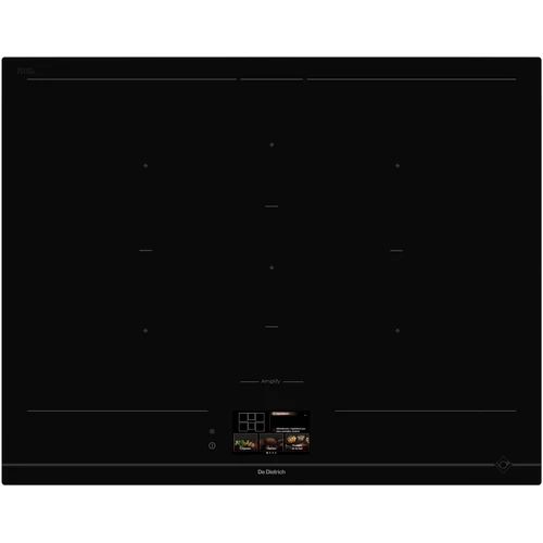 De Dietrich amplify indukciós főzőlap, 65 cm, 6 zóna, HoriZone, TFT, elszívó párosítás, infinite black