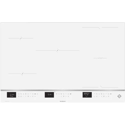 De Dietrich indukciós főzőlap, 80 cm, 4 zóna (1 horiZone), LCD, elszívó párosítás, eternal white