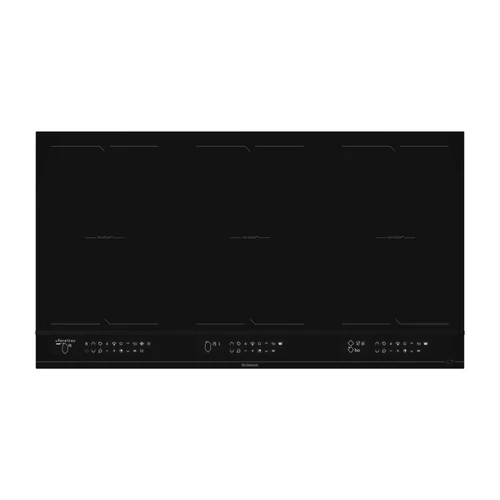 De Dietrich indukciós főzőlap, 90 cm, 6 zóna (3 horiZone), LCD, elszívó párosítás, infinite black