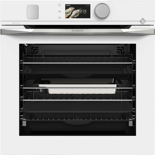 De Dietrich kombinált pirolitikus gőzsütő, 73 l, 19 funkció, 135 auto recept, TFT, eternal white