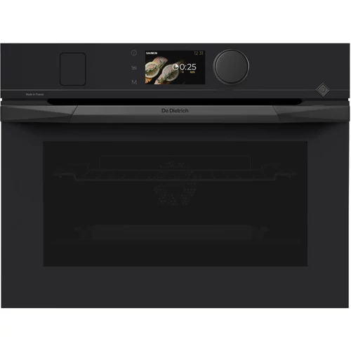 De Dietrich kompakt kombinált pirolitikus gőzsütő, 40 l, 18 funkció, 106 auto recept, TFT, master black