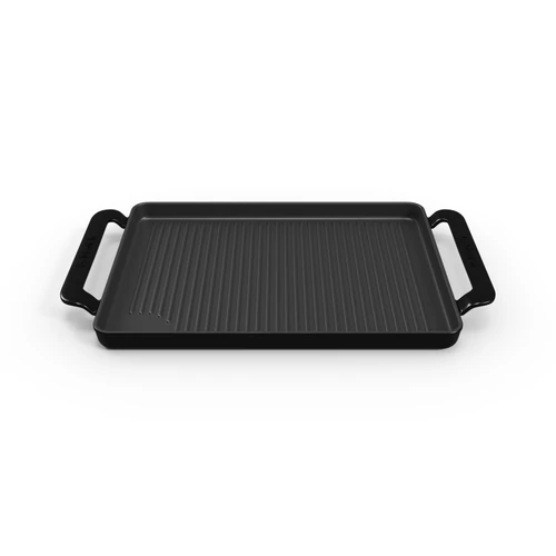 De Dietrich öntöttvas grill lap, 24x42 cm, magasított perem