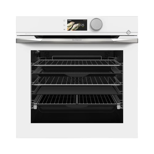 De Dietrich pirolitikus sütő, 73 l, 13 funkció, 122 auto recept, TFT, maghőmérő, eternal white
