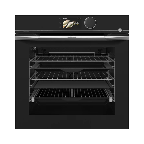 De Dietrich pirolitikus sütő, 73 l, 13 funkció, 122 auto recept, TFT, maghőmérő, stellar steel