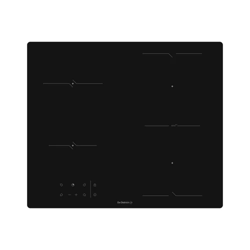 De Dietrich üvegkerámia főzőlap, 60 cm, 4 zóna (1 VitroTech zóna), fekete