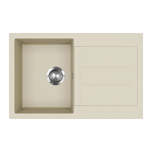 EVIDO Cubo 45S gránit mosogató, 780 x 500 mm, bézs