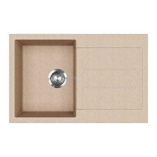 EVIDO Cubo 45S gránit mosogató, 780 x 500mm, avena