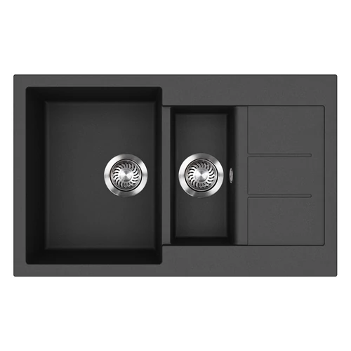 EVIDO Cubo 6S compact gránit mosogató800x500 antracit