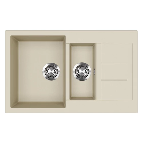 EVIDO Cubo 6S compact gránit mosogató800x500 bézs
