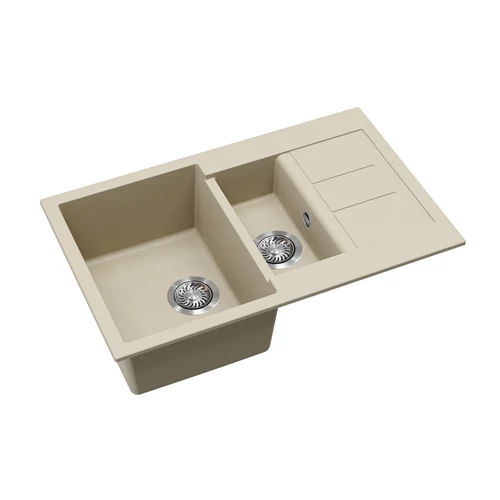 EVIDO Cubo 6S compact gránit mosogató 800x500 bézs