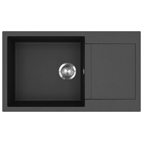 EVIDO Cubo XL 6S compact gránit mosogató, 860 x 500 mm, antracit