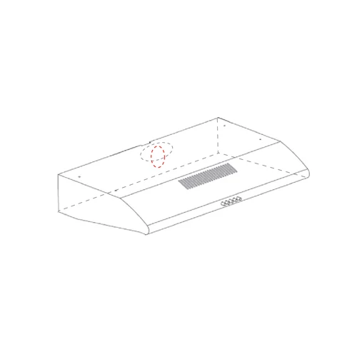 EVIDO DUALFLOW 50W hagyományos páraelszívó, 50 cm, fehér