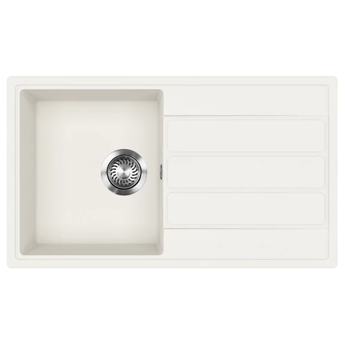 EVIDO EASY 45 S gránit mosogató, 760 x 440 mm, fehér