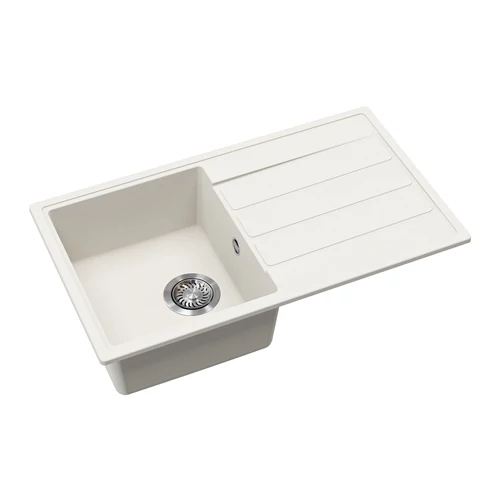 EVIDO EASY 45 S gránit mosogató, 760 x 440 mm, fehér