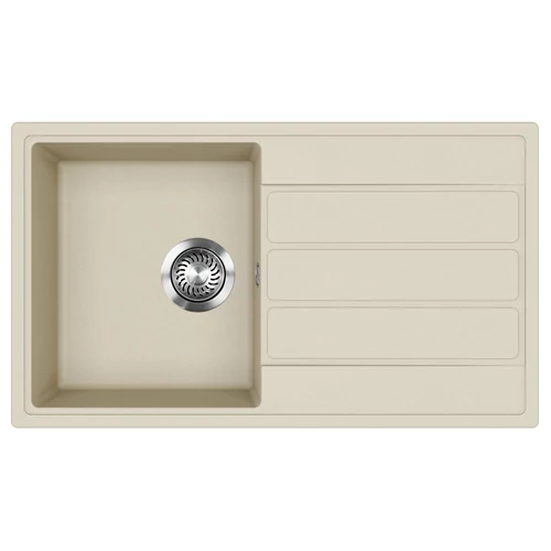EVIDO Easy 45S gránit mosogató, 760 x 440 mm, bézs