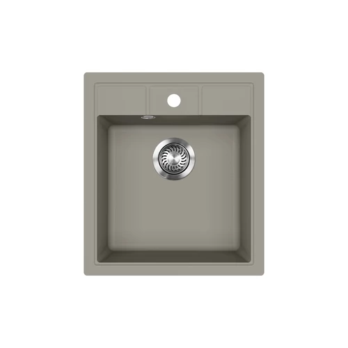 EVIDO Easy 45 gránit mosogató, 515 x 460 mm, platina