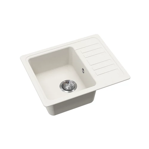 EVIDO HOME 45 S Compact gránit mosogató, 575 x 460 mm, fehér