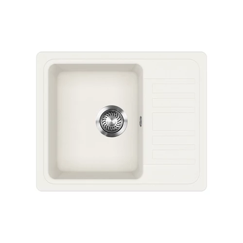 EVIDO HOME 45 S Compact gránit mosogató, 575 x 460 mm, fehér