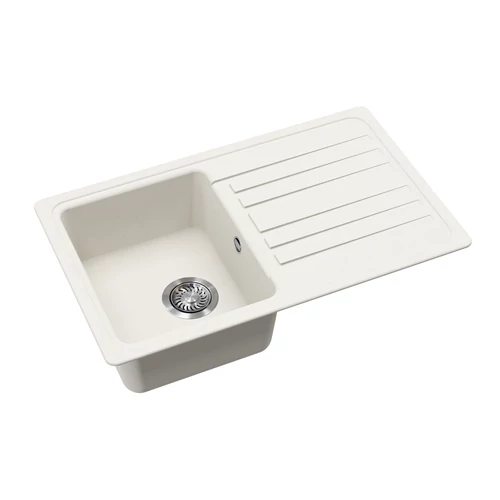 EVIDO HOME 45 S gránit mosogató, 765 x 460 mm, fehér