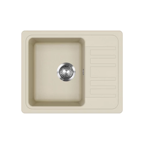 EVIDO Home 45S compact gránit mosogató, 575 x 460 mm, bézs