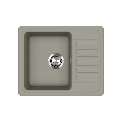EVIDO Home 45S compact gránit mosogató 575x460 mm platina