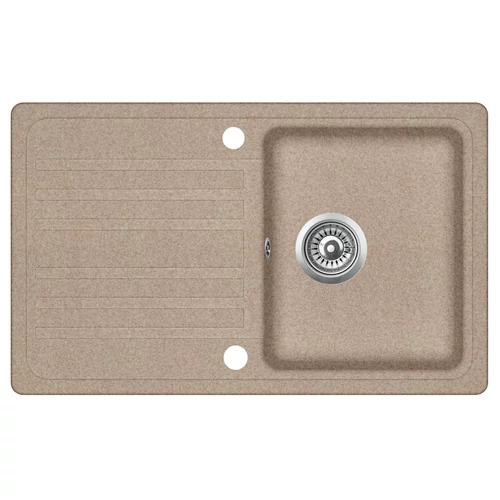 EVIDO Home 45S gránit mosogató, 765 x 460mm, avena