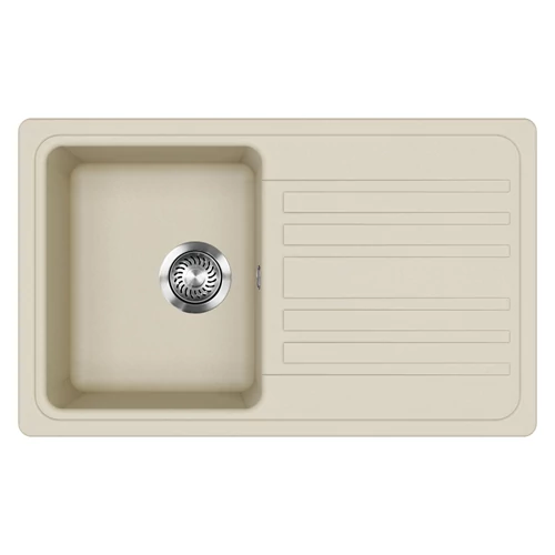 EVIDO Home 45S gránit mosogató, 765 x 460mm, bézs