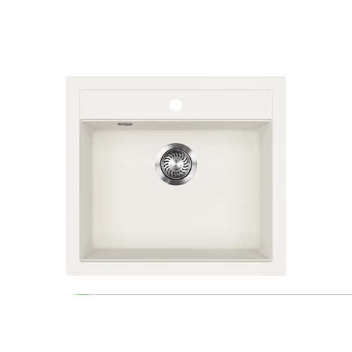 EVIDO QUADRO 6 gránit mosogató, 562 x 510 mm, fehér