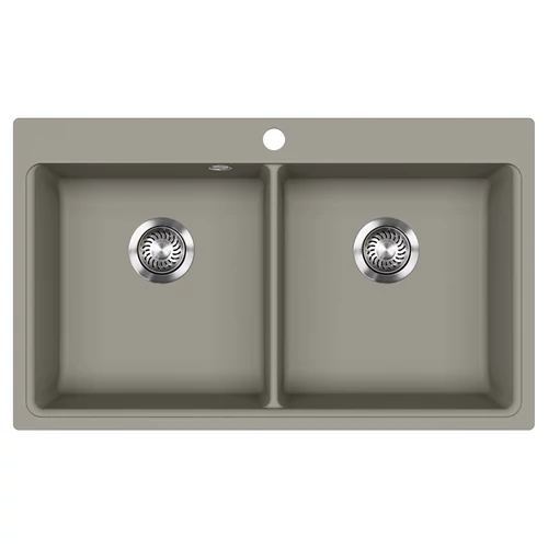 EVIDO Quadro 9 gránit mosogató, 860 x 510 mm, platina