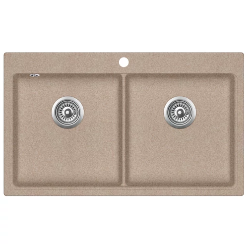 EVIDO Quadro 9 gránit mosogató, 860 x 510mm, avena