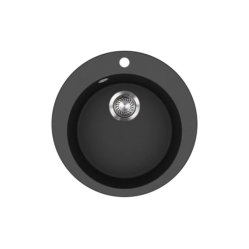 EVIDO Tondo kerek gránit mosogató, 505 mm, antracit