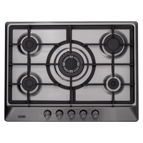 EVIDO VALEO 70X gázfőzőlap,70 cm,WOK,inox